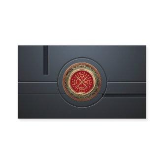 [001] Vegvisir - Gold Viking Magic Runic Compass