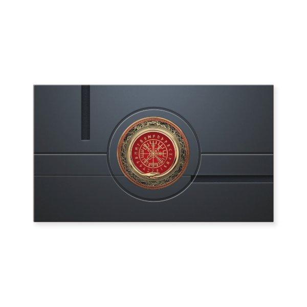 [001] Vegvisir - Gold Viking Magic Runic Compass