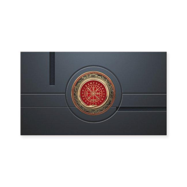 [001] Vegvisir - Gold Viking Magic Runic Compass