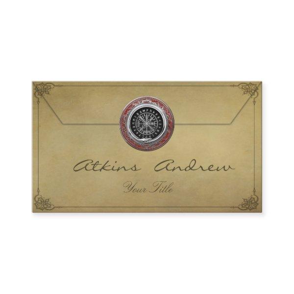 [001] Vegvisir - Viking Silver Magic Runic Compass