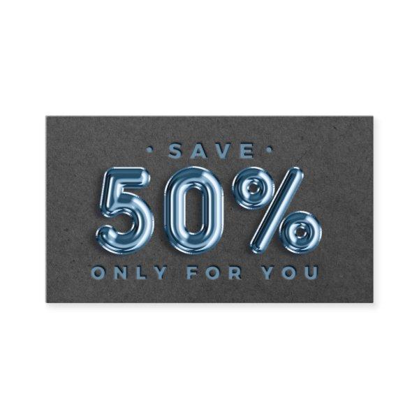 100 INSERT QR CODE 50%OFF NAVY PROFESSIONAL KRAFT
