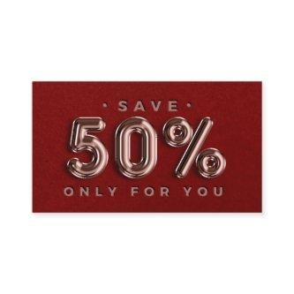 100 INSERT QR CODE 50%OFF ROSE PROFESSIONAL RED