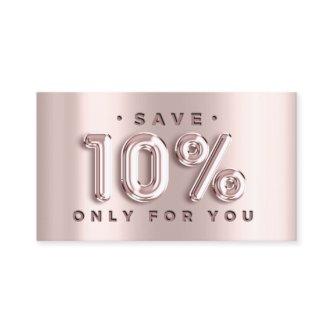 100 INSERT QRCODE 10%OFF Custom Logo Rose Blush