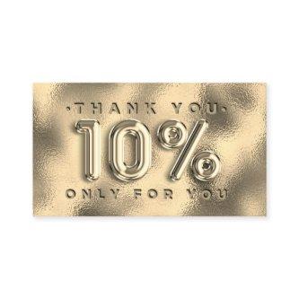100 INSERT QRCODE 10%OFF Logo Gold Thank YOu
