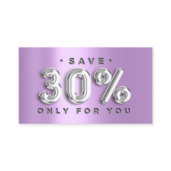 100 INSERT QRCODE 30%OFF Custom Logo Lavender