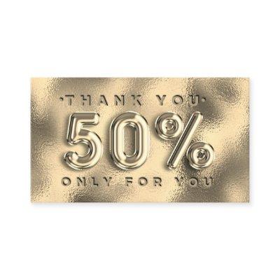 100 INSERT QRCODE 50%OFF Custom Logo Gold Glass