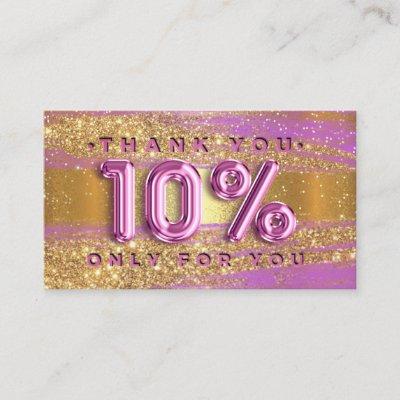100 Logo QRCODE 10%OFF Code Gold Glitter Pink Lux