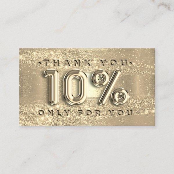 100 Logo QRCODE 10%OFF Code Gold Glitter Strokes