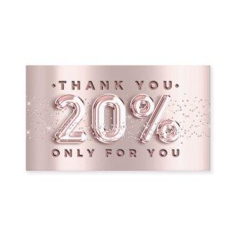 100 Logo QRCODE 20%OFF Code Rose Glitter Pink