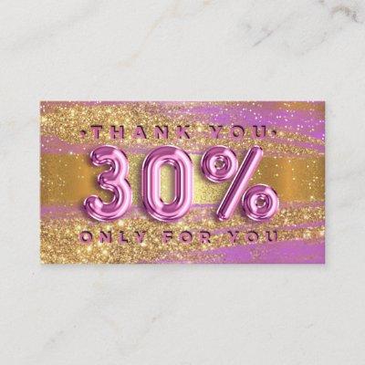 100 Logo QRCODE 30%OFF Code Gold Glitter Pink Lux