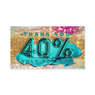 100 Logo QRCODE 40%OFF Code Gold Glitter Holograph