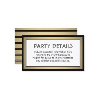100 Pack Details Enclosure Black, White & Gold