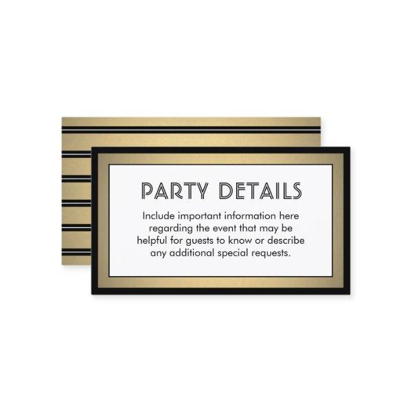 100 Pack Details Enclosure Black, White & Gold
