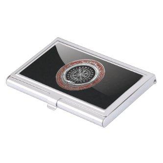 [110] Vegvisir - Viking Silver Magic Runic Compass  Case