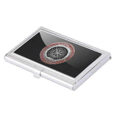 [110] Vegvisir - Viking Silver Magic Runic Compass  Case
