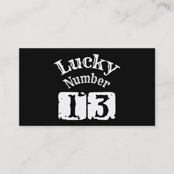 13 - Lucky Number 13 Luck