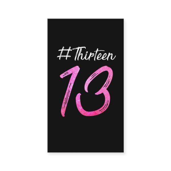 13th Birthday Thirteen Girls Official Teenager