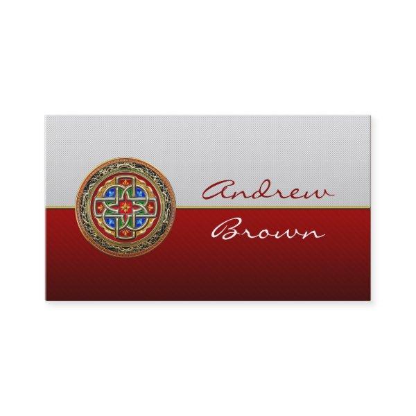 [154] Celtic Cross [Gold+Enamel]