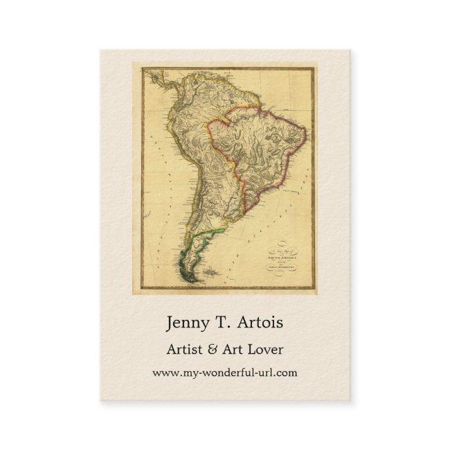 1817 Old Map of South America