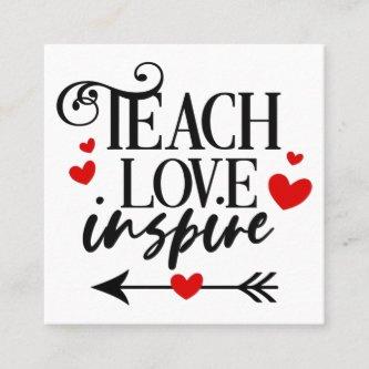 1/2 Teach Love Inspire Shirt kindergarten teachers Square
