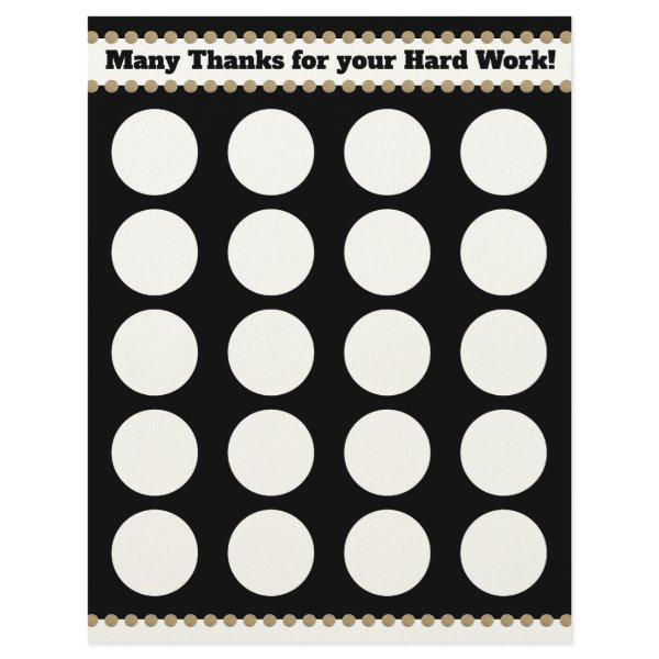 1.5" sticker employee recognition cubicle poster letterhead