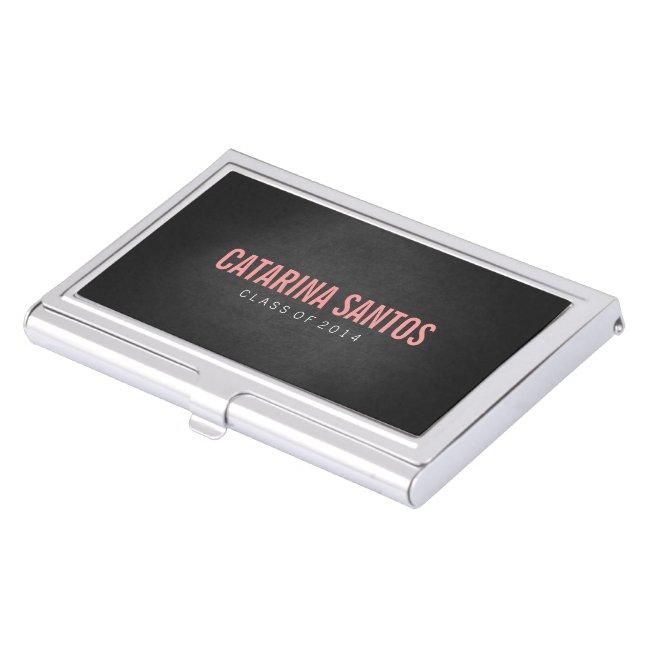 2014 Graduation Chalkboard Pink White Personalized Case For