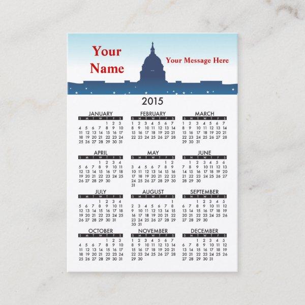 2015  Calendar National Monuments
