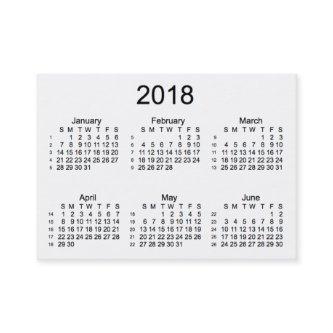 2018 White 52 Week Calendar by Janz