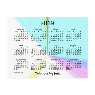 2019 Color Point Mini Calendar by Janz Postcard