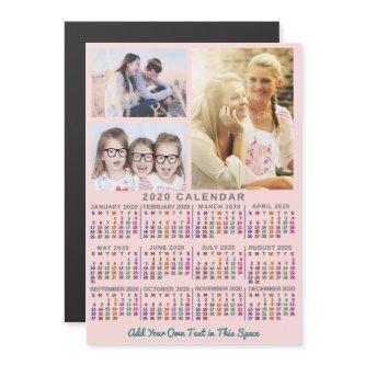 2020 Calendar (See Description for New Version) Magnetic Invitation