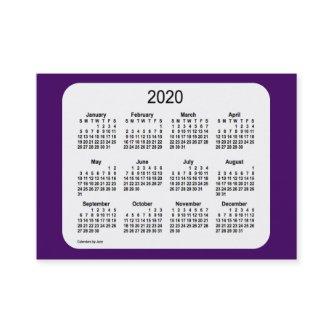 2020 Purple Calendar by Janz