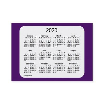 2020 Purple Calendar by Janz
