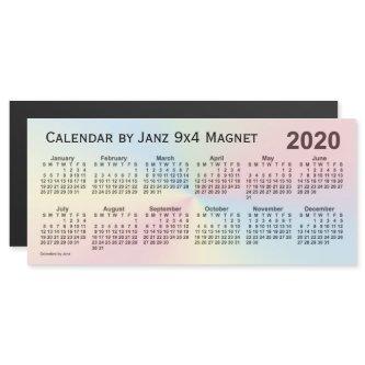 2020 Rainbow Cloud Calendar by Janz 9x4 Magnet