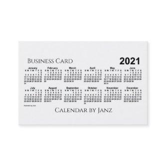 2021 Calendar by Janz White Euro
