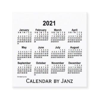 2021 White Calendar by Janz Square