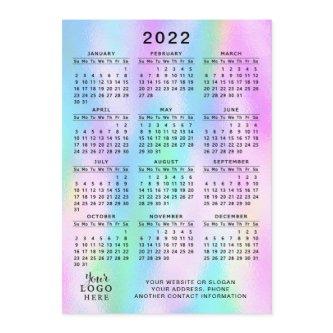 2022 Calendar Full Year Faux Holographic Program