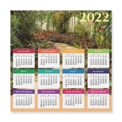 2022 Calendar Magnetic Card
