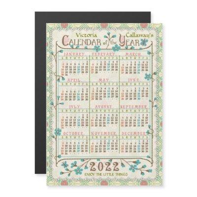 2022 Calendar (See Description for New Version)  Magnetic Invitation