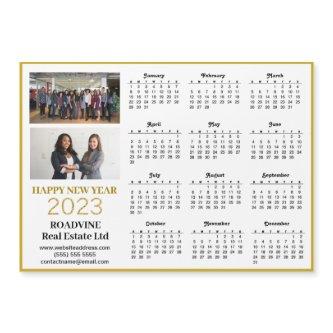 2023 Calendar Business Photo Modern Magnetic Card