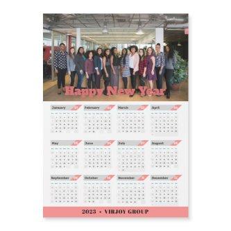 2023 Calendar Business Photo Rose Gold Magnet
