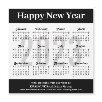 2023 Calendar Minimalist Business Magnetic Card