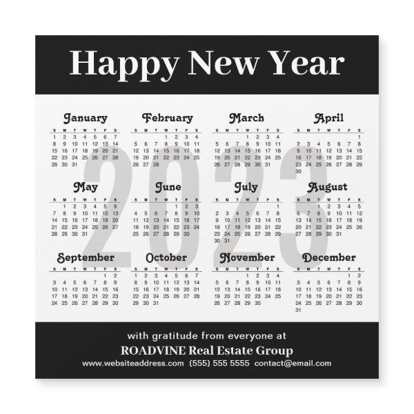 2023 Calendar Minimalist Business Magnetic Card