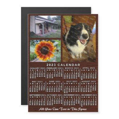 2023 Calendar (See Description for Newest Version) Magnetic Invitation