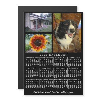 2023 Calendar (See Description for Newest Version) Magnetic Invitation