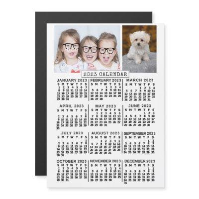 2023 Calendar (See Description for Newest Version) Magnetic Invitation