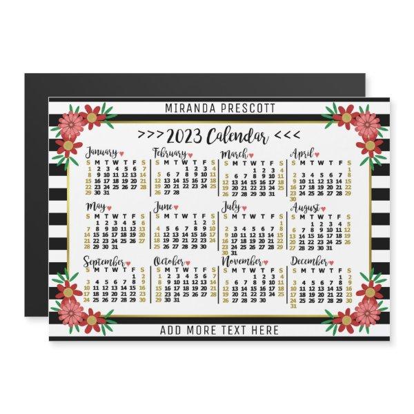 2023 Calendar (See Description for Newest Version) Magnetic Invitation