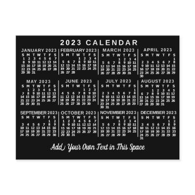 2023 Calendar (See Description for Newest Version) Postcard