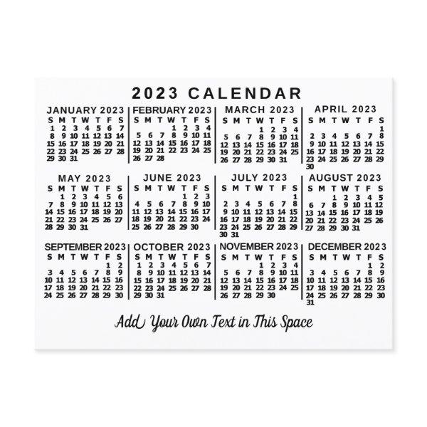 2023 Calendar (See Description for Newest Version) Postcard