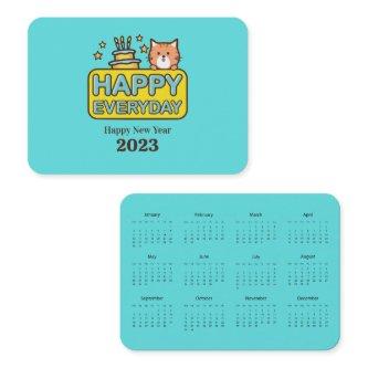 2023 mini calendar