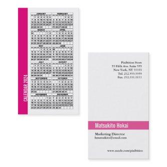 2024 Calendar Wallet Sized  Pink